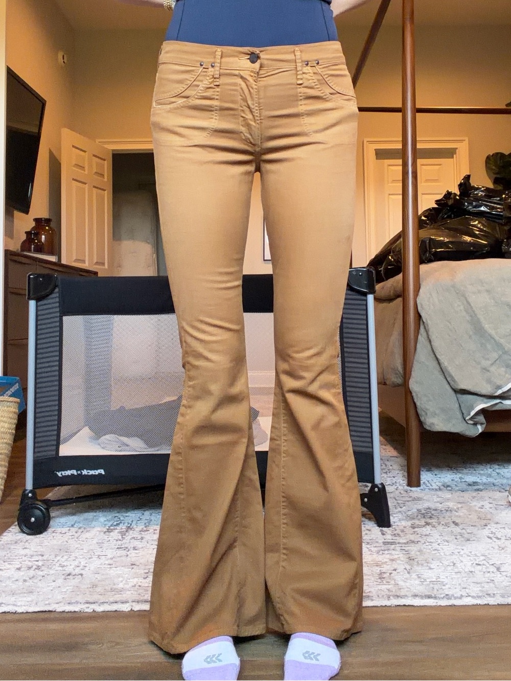 Citizens of Humanity Angie Super Flare Jeans in Camel